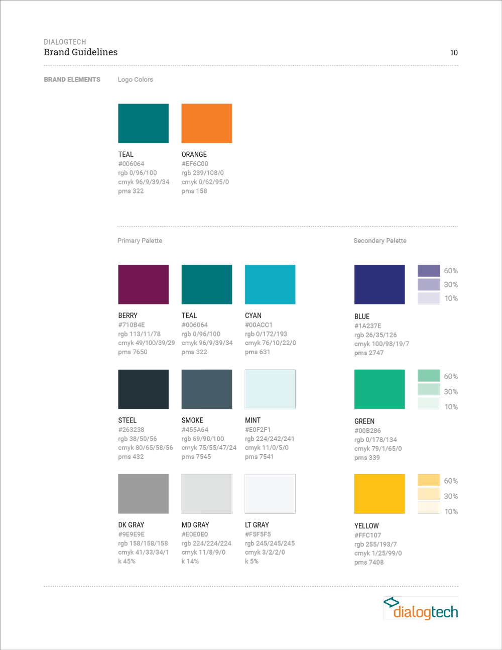 Style Guide - Final Colors